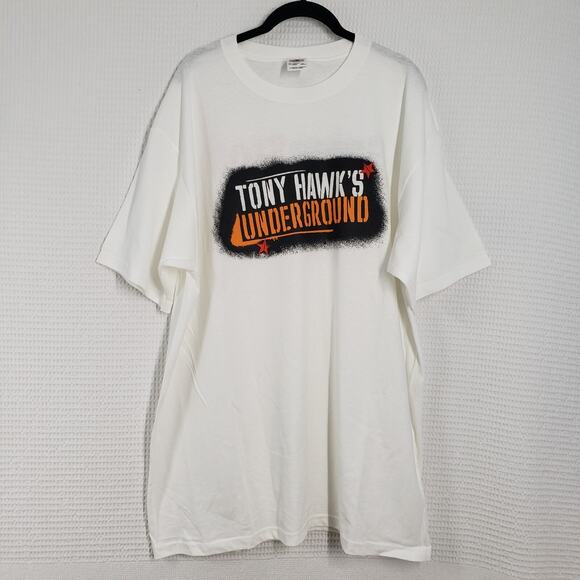 Vintage Tony Hawk’s Underground Video Game Promo Shirt Mens XL White Anvil Y2k - Picture 9 of 16
